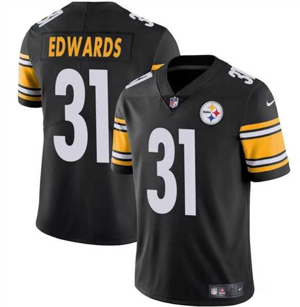 Men & Women & Youth Pittsburgh Steelers #31 Daijun Edwards Black Vapor Untouchable Limited Football Stitched Jersey->pittsburgh steelers->NFL Jersey